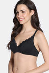 Zivame Padded Non Wired Medium Coverage T-Shirt Bra - Tap shoe — thumbnail 4